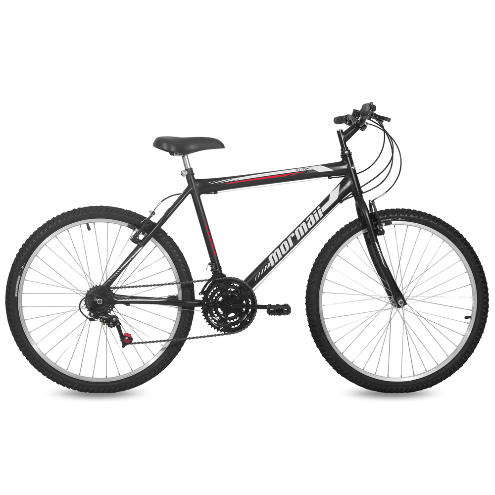 BIC ECO MORMAI ARO 26 Masc Storm V-Brake - Preto Fosco