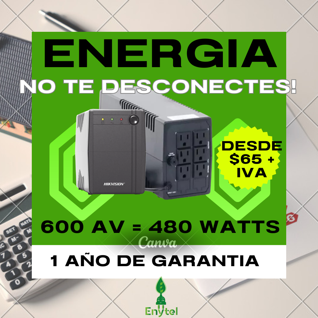 UPS DE 600 VA / 480 W